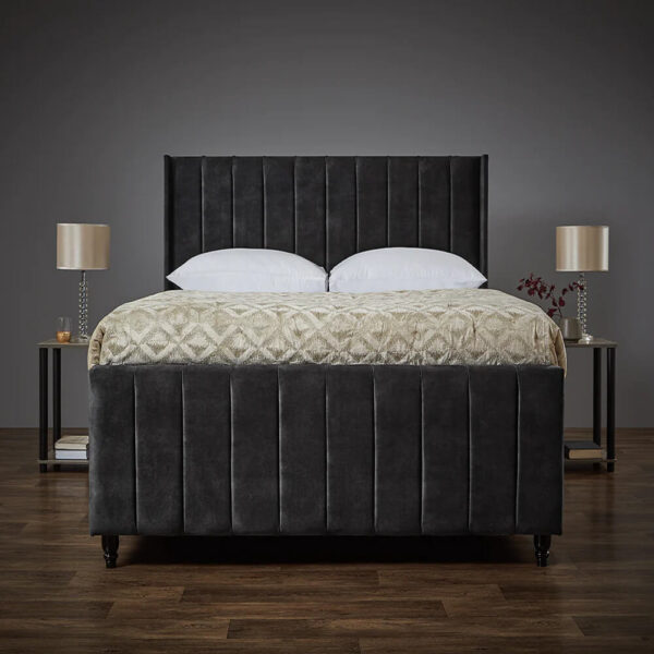 gold sleigh bed